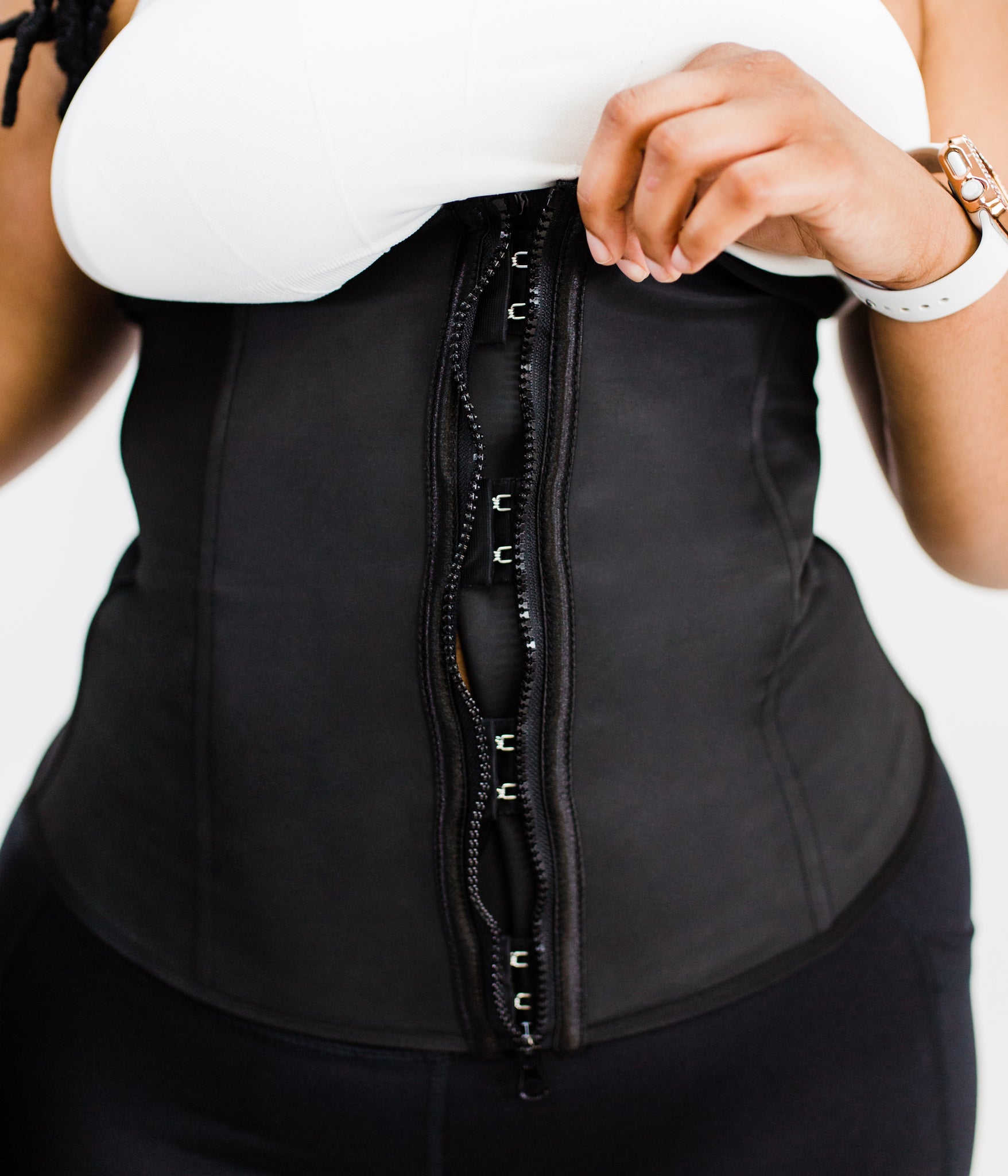 GainKee Waist Trainer for Women Zip Trimmer Belts Detachable Two