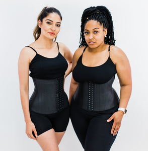Dreamburn Womens Waist Trainer Corset 3 Rows Hook 4 Flexible Steel Boned  Body Shaper Tummy Control Waist Cinchers Girdle Band Underwear :  : Fashion