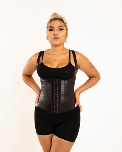 Youloveit Women's Waist Trainer Corset for Everyday Wear Steel Boned Tummy  Control Body Shaper with Adjustable Hooks