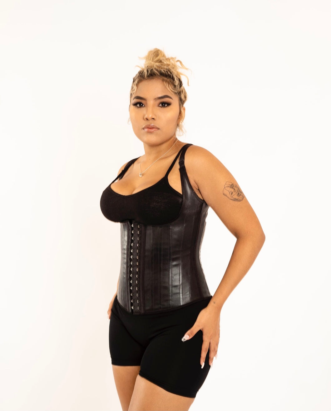 SQUEEZ ME SKINNY Latext Waist Trainer 3 Hook Corset for Belly Fat Torso  10inch at  Women's Clothing store